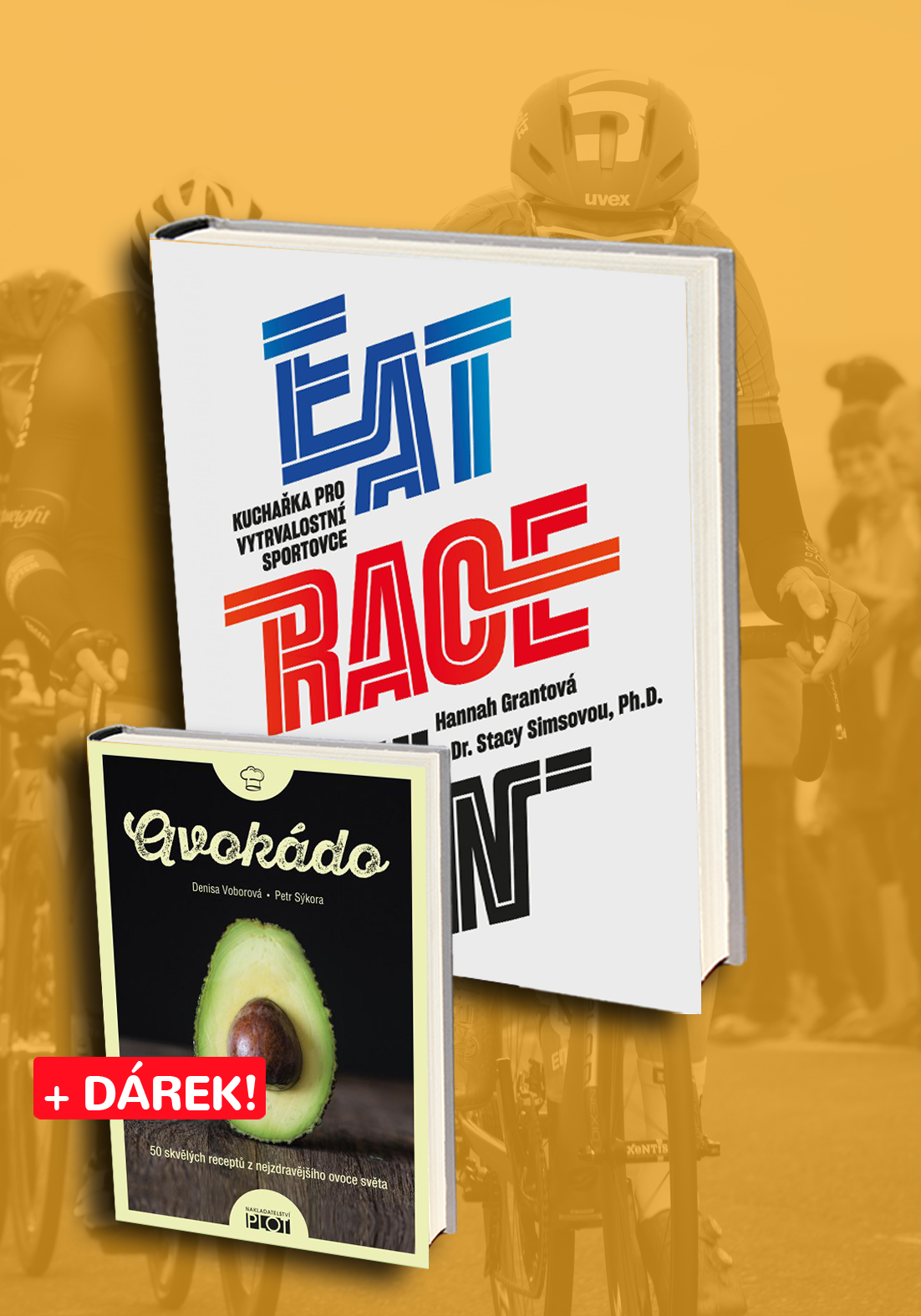 Eat, Race, Win s knihou Avokádo zdarma